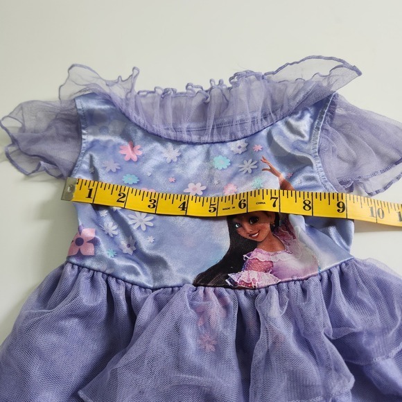Disney Encanto Isabela Madrigal Girls Purple Nightgown Dress size XS 4/5 - Picture 4 of 8